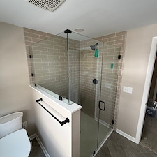 Frameless-Glass-Shower-Enclosure-Installation-in-South-Vienna-OH 0