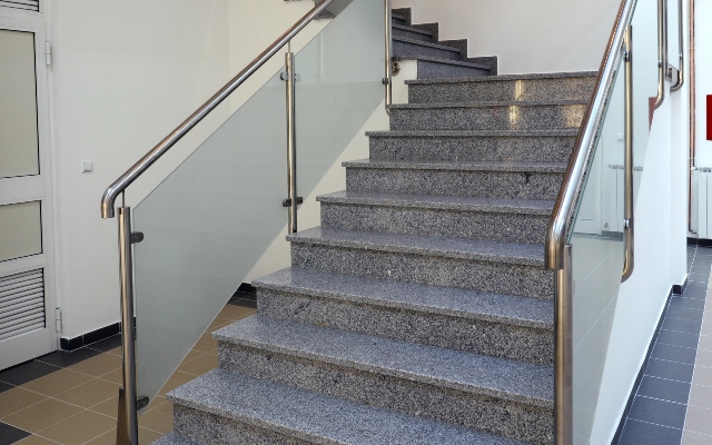Glass handrails